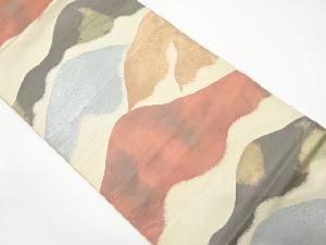 アンティーク　遠山模様織り出し袋帯（材料）